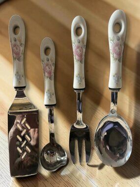 Pfaltzgraff Tea Rose 4pc Serving Set
